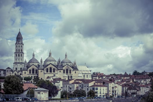 View of Saint Front Cathedral in Perigord, France