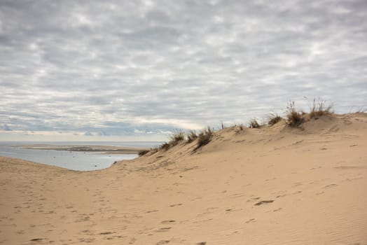 View of The Arcachon Bay and The Duna of Pyla, Aquitaine, France