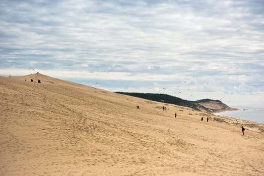 View of The Arcachon Bay and The Duna of Pyla, Aquitaine, France