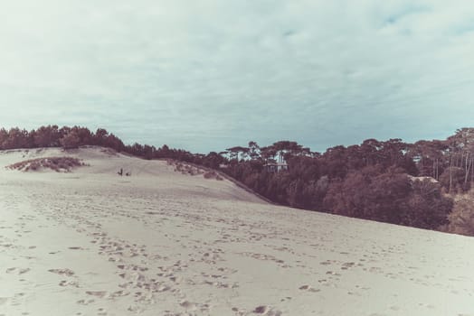 View of The Arcachon Bay and The Duna of Pyla, Aquitaine, France