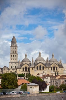 View of Saint Front Cathedral in Perigord, France
