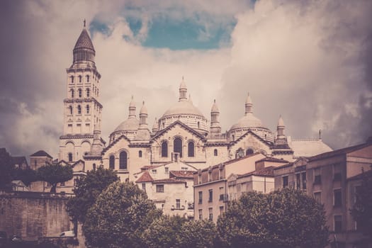 View of Saint Front Cathedral in Perigord, France