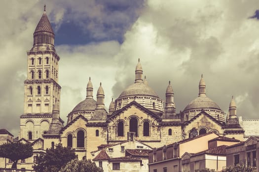 View of Saint Front Cathedral in Perigord, France