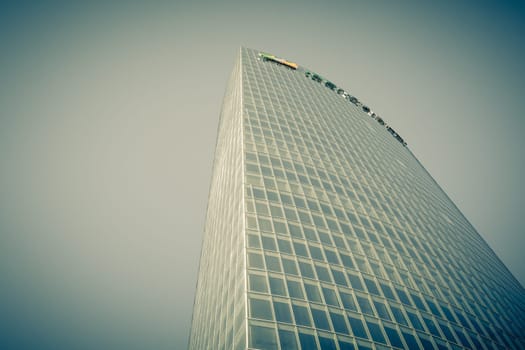 SPAIN, BILBAO - JANUARY 08: Office glass skyscraper building on January 08, 2013