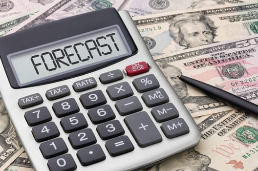 Calculator with money - Forecast