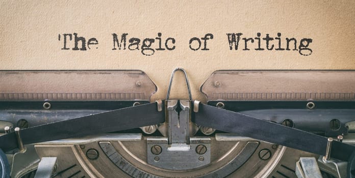 Vintage typewriter - The magic of writing
