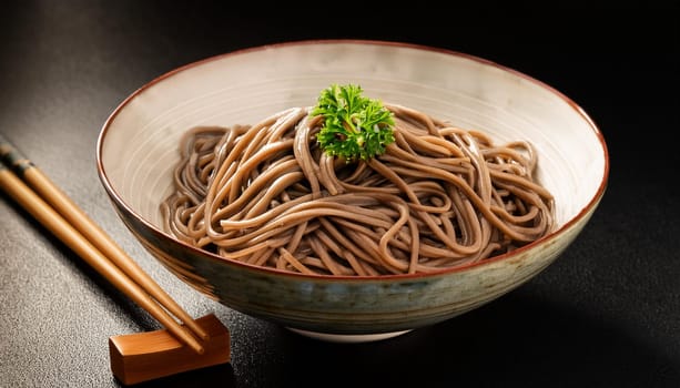 japanese zaru soba noodles pasta, AI generated image