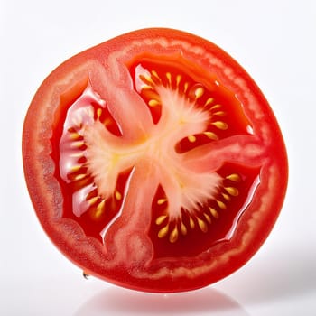 red sliced tomato food, AI generated image