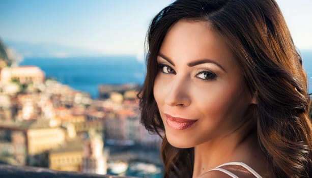 gorgeous young woman portrait, AI generated image