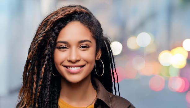gorgeous young rasta woman, AI generated image