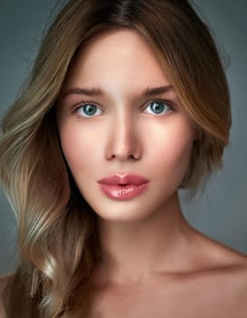 gorgeous young woman portrait, AI generated image