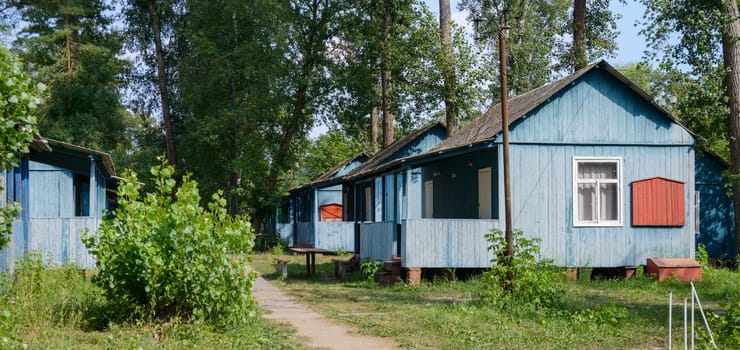 Some ruined cottage in an ukrainian forest near Kharkiv