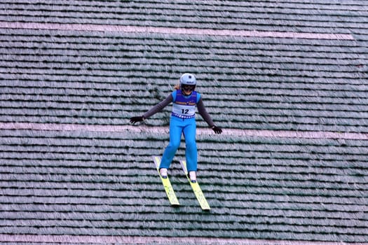 Kay-Ule Wamsler (SC Degenfeld) at the autumn final ski jumping and open day at SC Hinterzarten