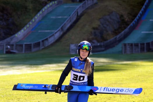Pauline Ketterer (SZ Breitnau) at the autumn final ski jumping and open day at SC Hinterzarten