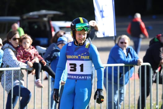 Leonie Scherer (SC St. Peter) at the autumn final ski jumping and open day at SC Hinterzarten