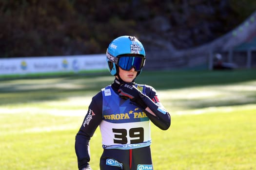 Nils Mutterer (SZ Bernau) at the autumn final ski jumping and open day at SC Hinterzarten