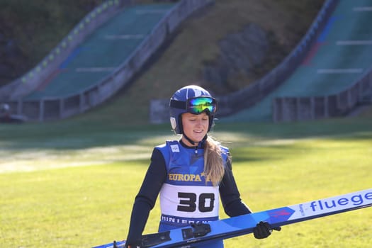 Pauline Ketterer (SZ Breitnau) at the autumn final ski jumping and open day at SC Hinterzarten