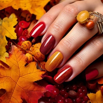 Beautiful fall nail designs featuring autumnal colors and patterns