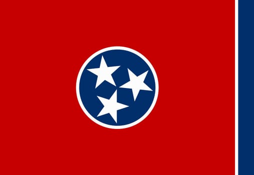 A Tennessee State Flag background illustration