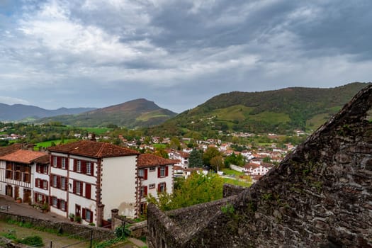 a view of Saint Jean Pied de Port, Pyrenees, France