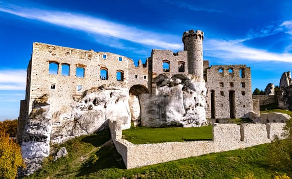 Ogrodzieniec Castle in Podzamcze in Polish Jura, Poland.