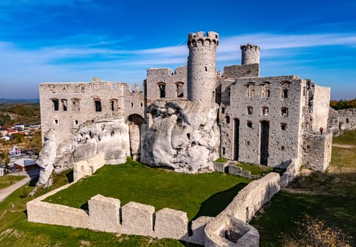 Ogrodzieniec Castle in Podzamcze in Polish Jura, Poland.