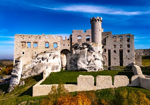 Ogrodzieniec Castle in Podzamcze in Polish Jura, Poland.