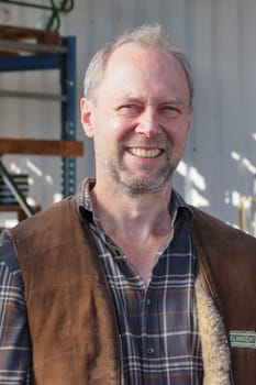Tim Porath,photo session on the set of the new TATORT crime thriller "Königin"" with Inspector Lindholm at the gas station at the volunteer fire department,Jork,22.10.2024"
