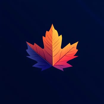 Autumn Fall Maple Leaf Icon Logo or Symbol