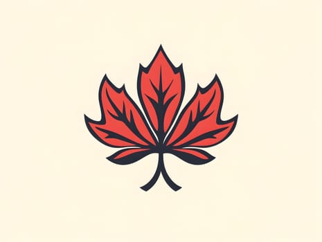 Autumn Fall Maple Leaf Icon Logo or Symbol