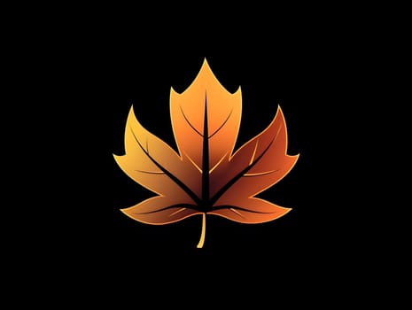 Autumn Fall Maple Leaf Icon Logo or Symbol