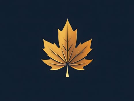 Autumn Fall Maple Leaf Icon Logo or Symbol