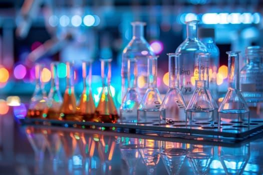 Industrial production of pharmaceuticals. AI generative.