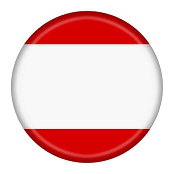 A Tahiti flag button 3d illustration with clipping path red white horizontal stripe background illustration