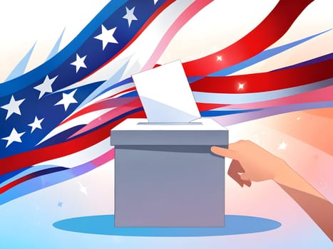 Abstract design for the election voting