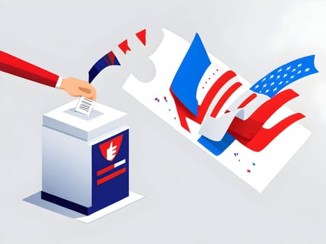 Abstract design for the election voting