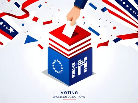 Abstract design for the election voting
