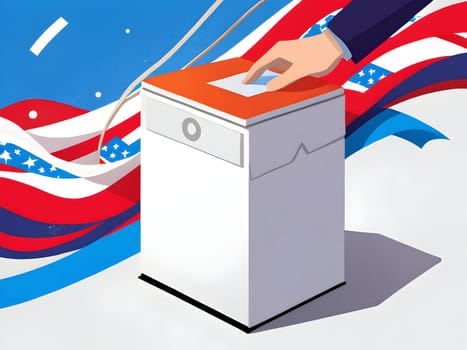 Abstract design for the election voting