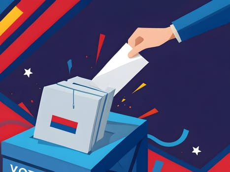 Abstract design for the election voting