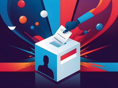 Abstract design for the election voting