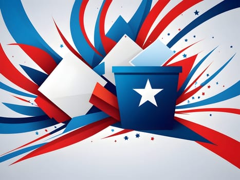 Abstract design for the election voting