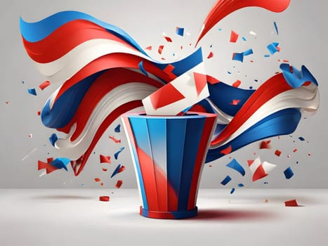 Abstract design for the election voting