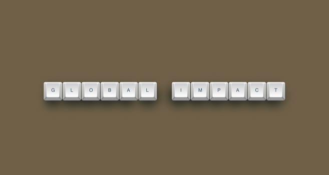 Beverage industry text on a 3d keyboard button with shadow, 3d illustration