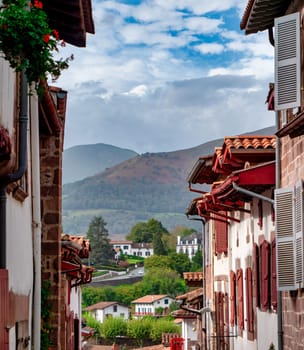 the first steps of the Camino de Santiago from Saint Jean Pied de Port, france