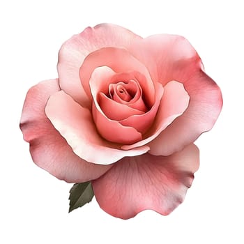 Botany Pink Watercolor Rose Nature Floral Flower