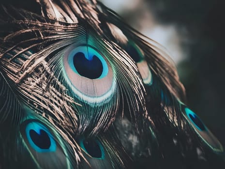 Cool Tropical peacock bird feather