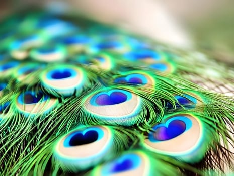 Cool Tropical peacock bird feather