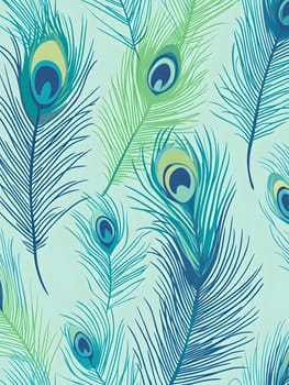 Cool Tropical peacock bird feather
