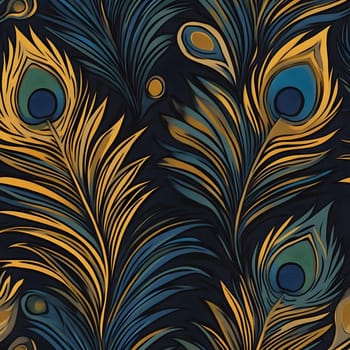 Cool Tropical peacock bird feather