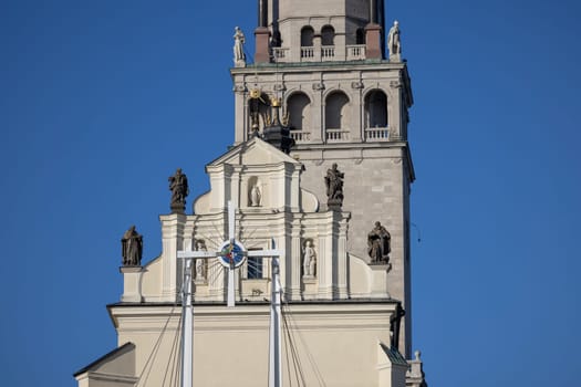 Czestochowa, Poland - October 18, 2024: 15th century Jasna Gora Basilica, famous pilgrimage center. It is place of Marian worship with miraculous image of Our Lady of Czestochowa (Black Madonna)